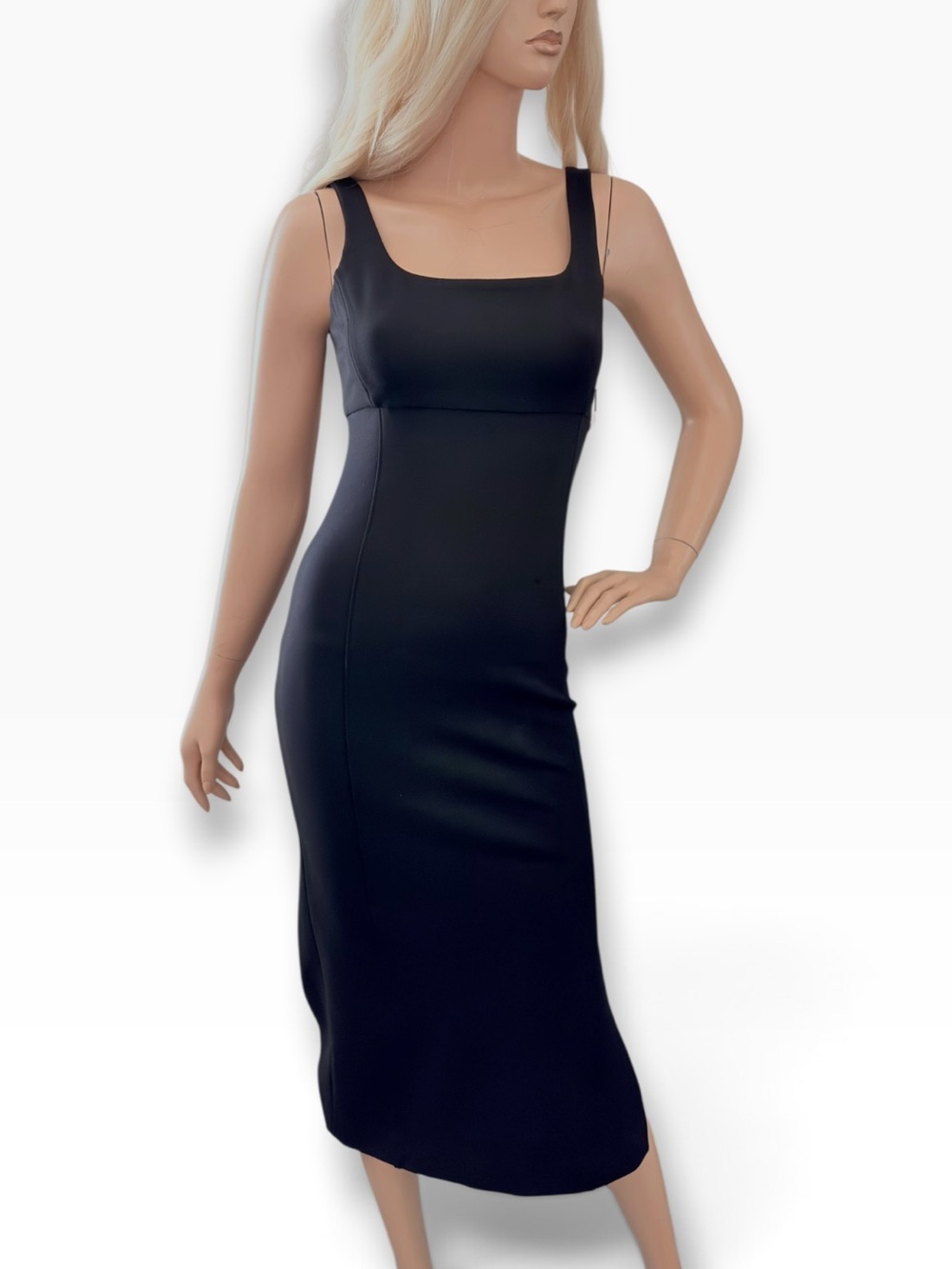 Spanx SPANXshape Ponte Midi Tank Dress Classic Black Size XS - Picture 3 of 15